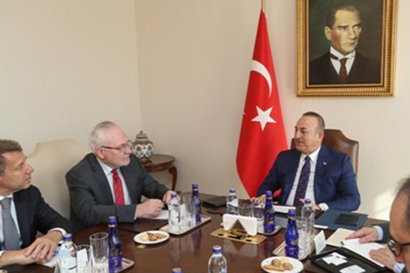 OSCE Minsk Group Co-Chairmen meet in Ankara with Turkey's Foreign Minister Mevlut Cavusolglu