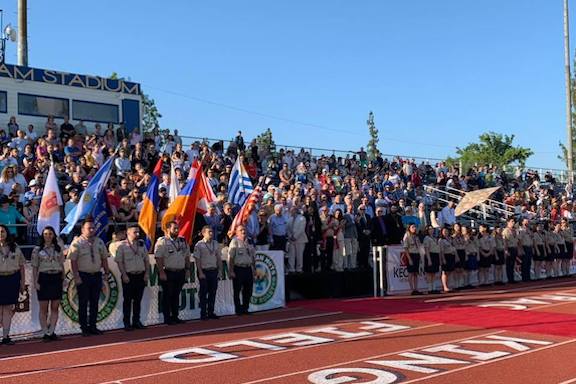 The closing ceremonies of the 44th Homenetmen Navasartian Games in 2019