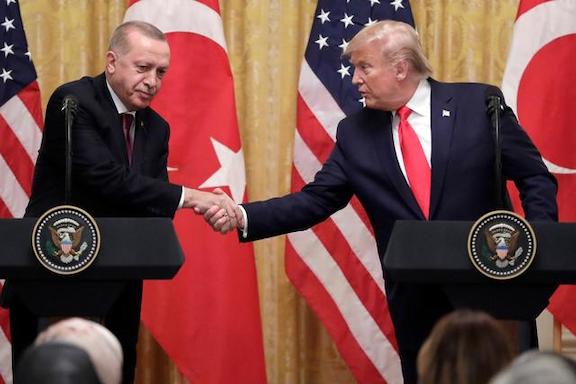 President Trump with with his Turkish counterpart Recep Tayyip Erdogan in November, 2019 at the White House