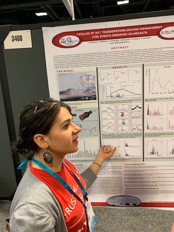 Dr. Hripsime Mkrtchyan, CRD, explaining her research