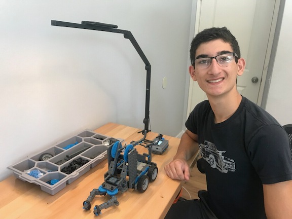 Mesrobian High School launched an online Distance Robotics Club in early May, led by High School student Andrew Josephbek.