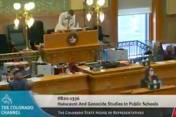 Colorado House of Representatives passed a bill mandating Armenian Genocide and Holocaust education in the state's public schools