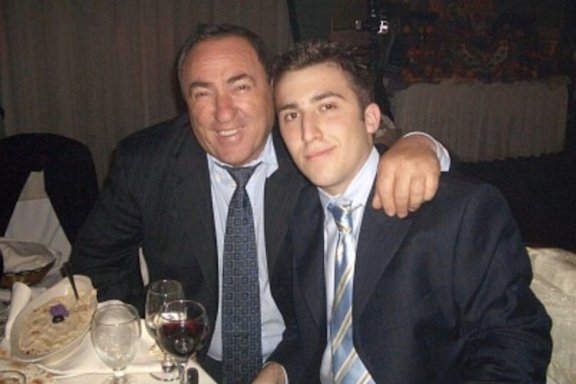 The author Manuel Magpapian with his father, Hakop, who passed away on July 22, 2010