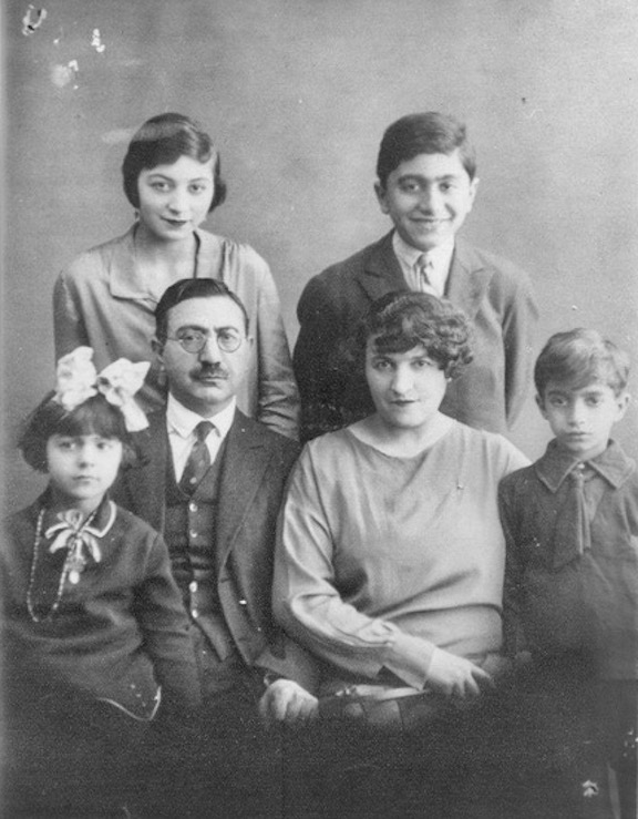 The author's grandparents and their family after settling in Paris