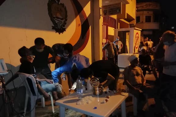 The injured from Tuesday's blast flock to ARS centers around Beirut
