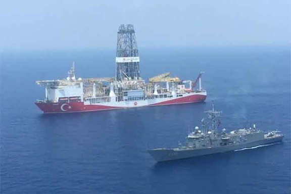 Turkish and Greek naval ships are locked in a showdown in the Eastern Mediterranean