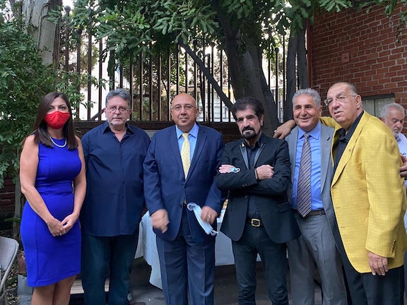Attendees of the event with Harut Pamboukian and Razmik Mansuryan