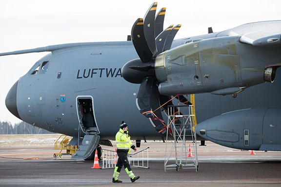 A German military plane