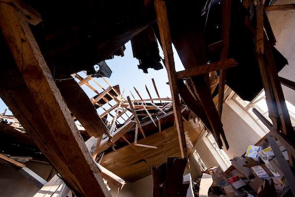 A house was damaged in Askeran during shelling of civilian settlements on Oct. 27