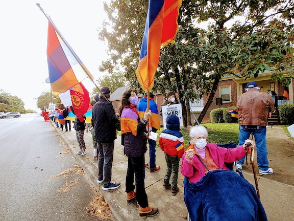Armenians of Richmond rally in solidarity with Artsakh