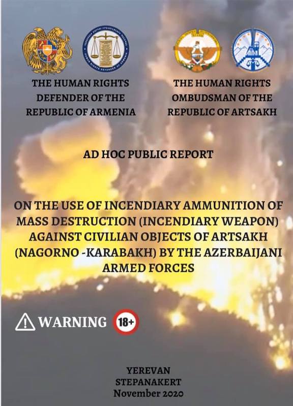 A report was issued detailing Azerbaijan's use of weapons of mass destruction against Artsakh
