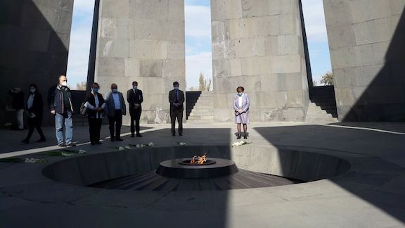 Baroness Cox at the Dzidzernagapert Armenian Genocide Memorial on Nov. 13