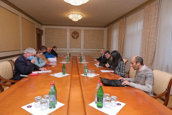 Baroness Cox meets with Artsakh President Arayik Harutyunyan in Stepanakert on Nov. 14