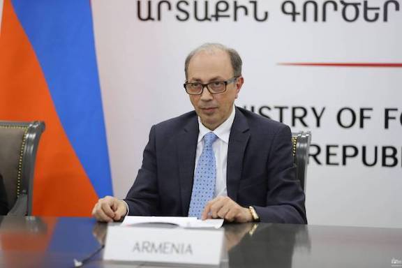 Armenia's Foreign Minister Ara Ayvazyan