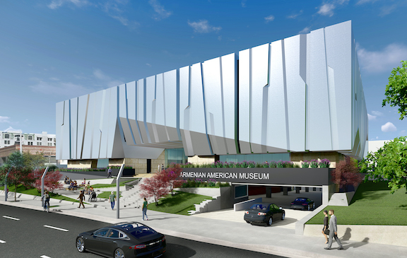 An architect’s rendering of the Armenian American Museum